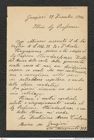 Nachlass Franz Steindachner, Brief von Marco Cialona an Franz Steindachner (29.12.1904), Inv.Nr. 82.03, Seite 1